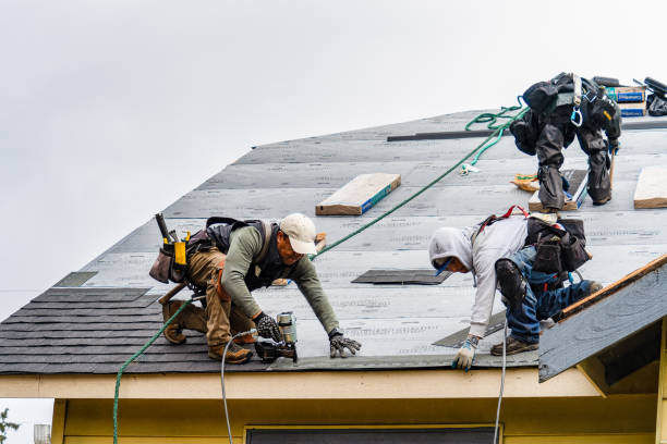 Professional Roofing technician working in New Marshfield, OH